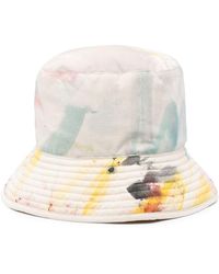 Romualda - Paint-splatter Reversible Bucket Hat - Lyst