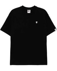 Aape By A Bathing Ape - T-Shirt Con Applicazione Logo - Lyst