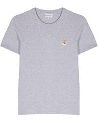 Maison Kitsuné - T-Shirt mit Print - Lyst