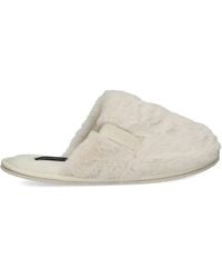 Calvin Klein - Faux-Fur Slippers - Lyst