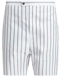 Ferragamo - Striped Bermuda Shorts - Lyst