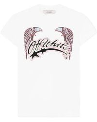 Off-White c/o Virgil Abloh - X Swarovski Crystal-Embellished Graphic-Print T-Shirt - Lyst