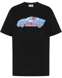 Moschino - Printed Organic Cotton Jersey T-Shirt - Lyst