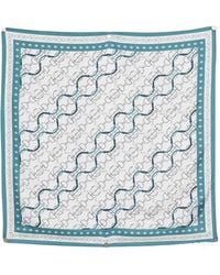 Eleventy - Chain-Print Silk Scarf - Lyst