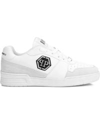 Philipp Plein - P-force 78 Logo-plaque Leather Sneakers - Lyst