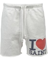 SAINT Mxxxxxx - Raw-Cut Drawstring Shorts - Lyst