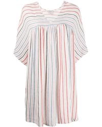 Woolrich - Loose-Fit Striped Midi Dress - Lyst