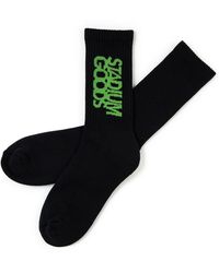 Herren Bekleidung Unterwäsche Socken Stadium Goods Baumwolle Socken mit Logo-Stickerei in Grün für Herren 
