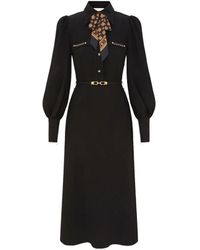 Zimmermann - Utility Belted Silk-Scarf Midi Dress - Lyst