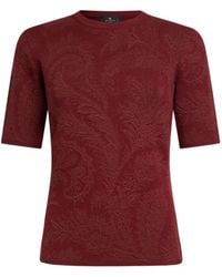 Etro - Paisley-Jacquard Top - Lyst