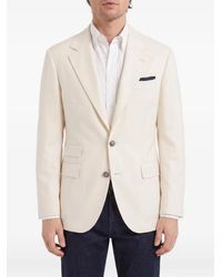 Brunello Cucinelli - Single-Breasted Tailored Blazer - Lyst