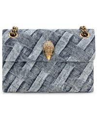 Kurt Geiger - Mini Denim Kensington Shoulder Bag - Lyst