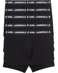 Karl Lagerfeld - Boxershorts Mit Logo-Print (5Er-Set) - Lyst