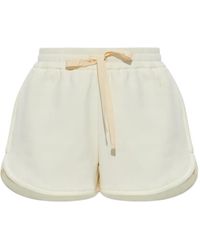 Jil Sander - Drawstring Embroidered Shorts - Lyst