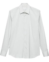 Prada - Stretch Cotton Shirt - Lyst