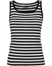 Max Mara - Striped Ribbed-Knit Top - Lyst