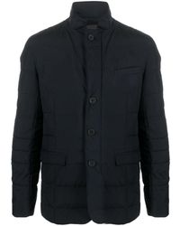 Herno - Button-up Quilted Padded Jacket - Lyst