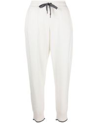 Brunello Cucinelli - Tapered-leg Cashmere Track Pants - Lyst