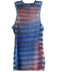 Jean Paul Gaultier - Striped-pattern Mesh Top - Lyst