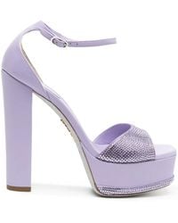 Rene Caovilla - Sandali Con Cristalli 90Mm - Lyst