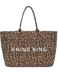 Anine Bing - Leopard-print Tote Bag - Lyst