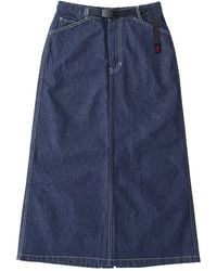 Gramicci - Sutter Denim Midi Skirt - Lyst