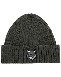 Maison Kitsuné - Fox Head Large Beanie - Lyst