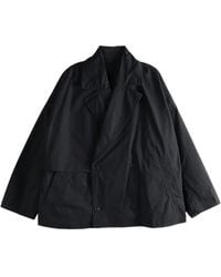 Casey Casey - Cotton Double-Breasted Coat - Lyst
