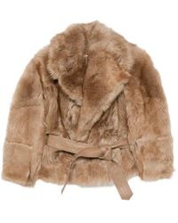 Zimmermann - Valiant Belted Shearling Jacket - Lyst