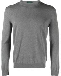 Zanone - Crew-Neck Knitted Jumper - Lyst