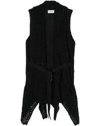 P.A.R.O.S.H. - Sleeveless Belted Gilet - Lyst