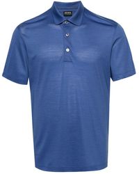 ZEGNA - Short-sleeve Wool Polo Shirt - Lyst