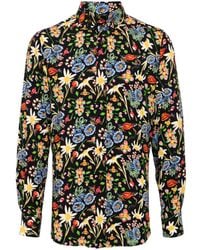 Vivienne Westwood - Embroidered-orb Floral-print Shirt - Lyst