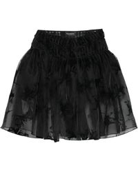 PAULINE DUJANCOURT - Floral-Print Ruffled Midi Skirt - Lyst