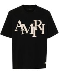 Amiri - T-Shirt With Printed Logo - Lyst
