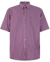 Paul & Shark - Vertical-Stripe Short-Sleeved Shirt - Lyst