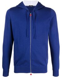 Kiton - Zip-up Knitted Hoodie - Lyst