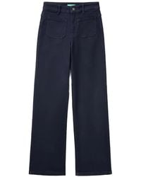 Benetton - Patch-Pocket Straight-Leg Jeans - Lyst