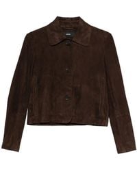 Arma - Emy Button-Fastening Suede Jacket - Lyst
