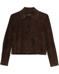 Arma - Veste En Daim À Boutonnière Emy - Lyst