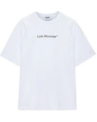 MSGM - T-Shirt À Manches Courtes - Lyst