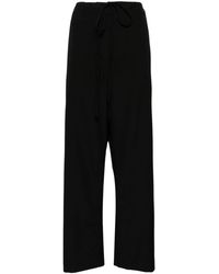 The Row - Argent Drawstring Wool Trousers - Lyst