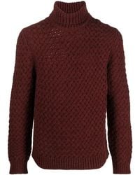 Lardini - Roll-Neck Chunky Knit Jumper - Lyst