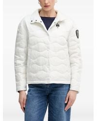 Blauer - Lamartine Wave-Quilted Logo-Patch Puffer Jacket - Lyst