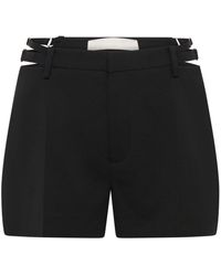 Dion Lee - Lingerie Stretch-wool Shorts - Lyst