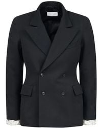 Maison Margiela - Double-Breasted Wool Blazer - Lyst