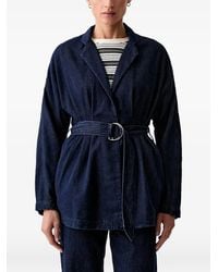 Rag & Bone - Belted Denim Jacket - Lyst