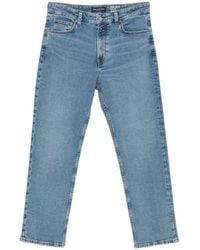 Marc O' Polo - Logo-Patch Straight-Leg Jeans - Lyst