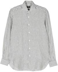 Barba Napoli - Striped Linen Shirt - Lyst