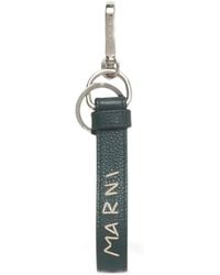 Marni - Leather Keyring With Mending-Embroidery - Lyst